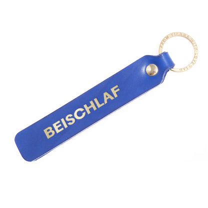 Schlüsselanhänger "Beischlaf" aus Leder mit Charakter