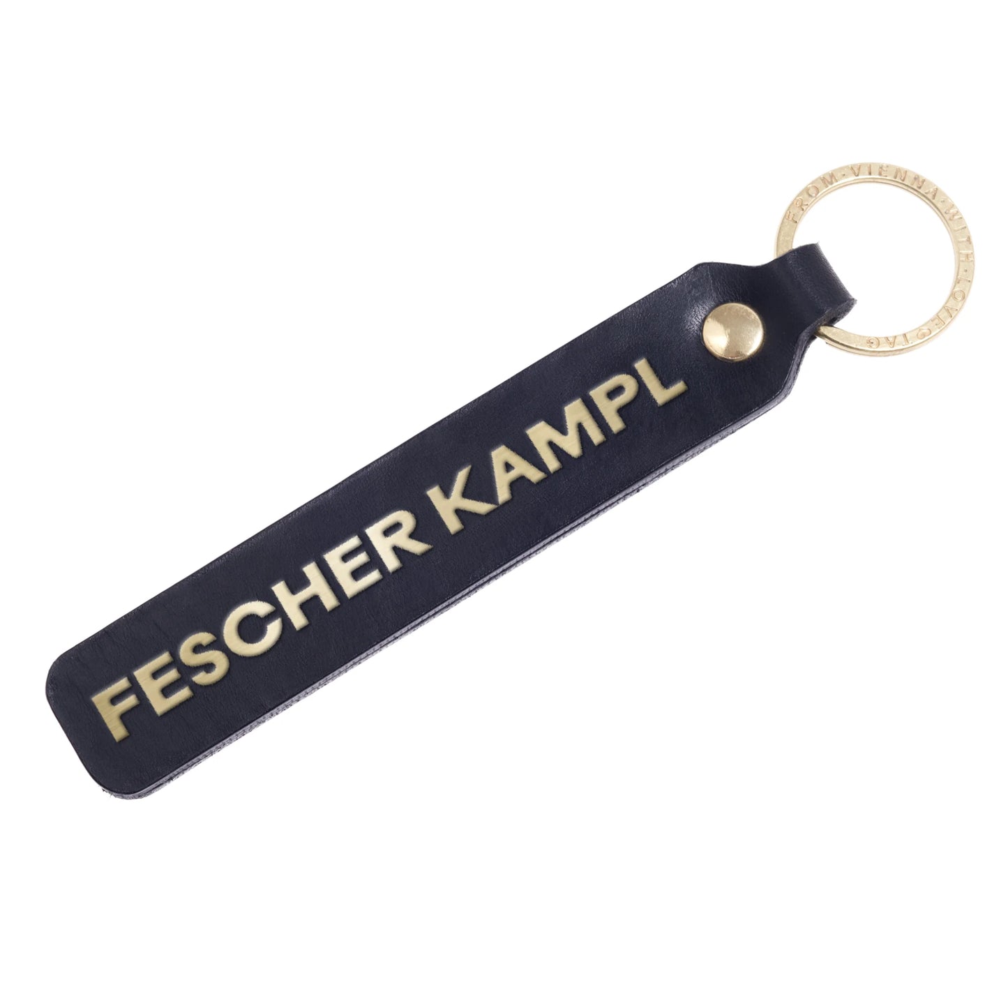 Schlüsselanhänger "Fescher Kampl" aus Leder mit Charakter