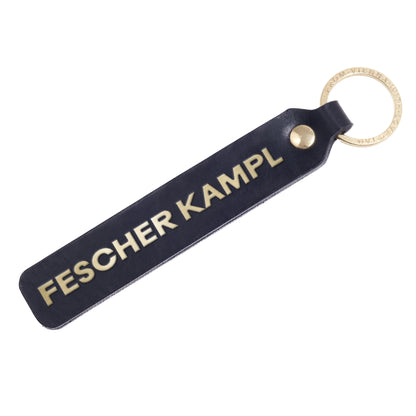 Schlüsselanhänger "Fescher Kampl" aus Leder mit Charakter