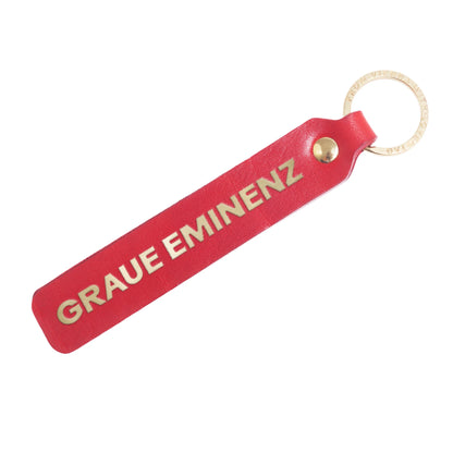 Schlüsselanhänger "Graue Eminenz" aus Leder mit Charakter