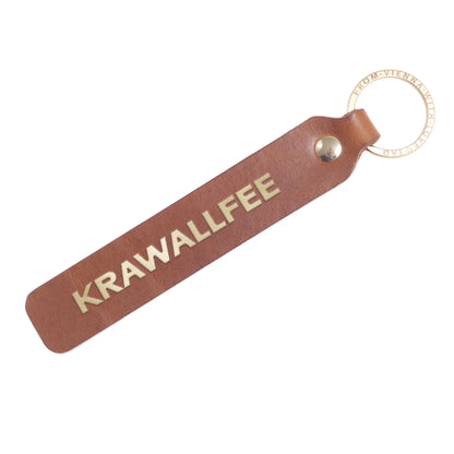Schlüsselanhänger "Krawallfee" aus Leder mit Charakter