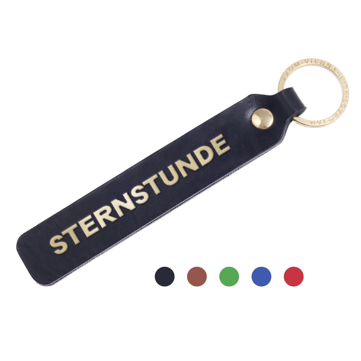 Schlüsselanhänger "Sternstunde" aus Leder mit Charakter